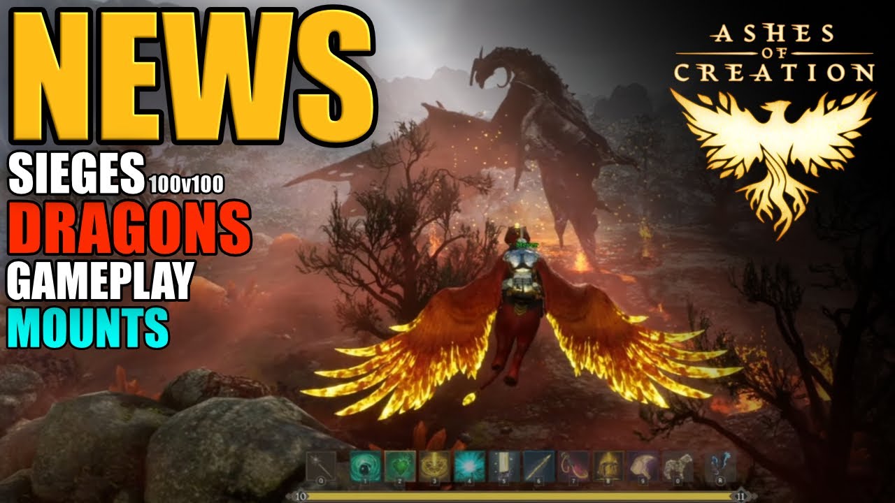 Ashes of Creation News (Sieges, Dragons, New Gameplay, Mounts