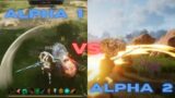 Ashes of Creation Alpha 1 vs Alpha 2 Combat Comparison (Two-Handed Sword + Duel Daggers)