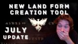 New Land Form Tool Live Reaction & Thoughts! – Ashes of Creation July Developer Update Stream