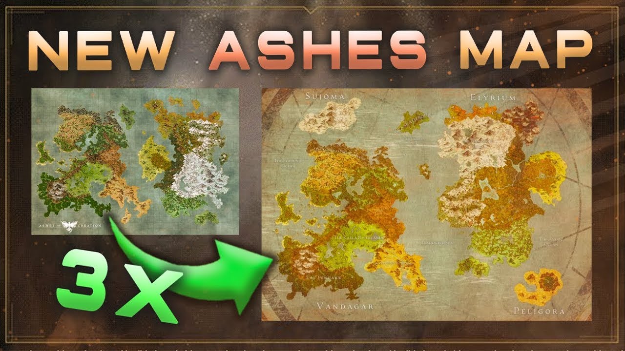 Size Comparison Of NEW Ashes Of Creation Map Reveal! - Ashes of ...