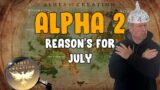 Alpha 2 Reason's for July
